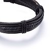 Leather Cord Bracelets BJEW-F347-09B-2