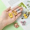Lion/Tiger/Elephant/Monkey Zebra/Giraffe Silicone Focal Beads SIL-FS0001-19-4
