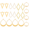 20Pcs 5 Style Brass Pendants KK-BC0009-93-1