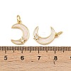 Brass Micro Pave Clear Cubic Zirconia Pendants KK-F919-37A-G-3