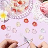 50Pcs Transparent Acrylic Pendants MACR-YW0004-17A-4