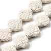 Dyed Natural Lava Rock Beads Strands G-A264-A04-01D-1