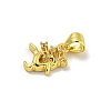 Rack Plating Brass Micro Pave Cubic Zirconia Charms KK-C074-06G-2