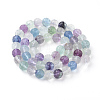 Carved Natural Fluorite Beads Strands G-L527-02B-3