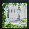 16Pcs 4 Styles Waterproof Plastic Colored Laser Stained Window Film Static Stickers DIY-WH0314-143-7