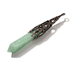 Natural Green Aventurine Pointed Big Pendants G-P560-02R-10-2