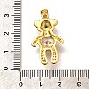 Rack Plating Brass Micro Pave Cubic Zirconia Pendants KK-L226-006G-07-3