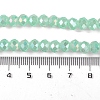 Baking Electroplate Glass Beads Strands LS-DGLA-A039-J8mm-B07-4