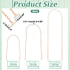 WADORN 3Pcs 3 Styles ABS Plastic Imitation Pearl Purse Chains FIND-WR0009-73B-2