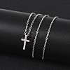Non-Tarnish 304 Stainless Steel Pendant Necklaces NJEW-E141-42P-2