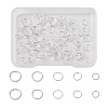 Kissitty 100Pcs 5 Style 925 Sterling Silver Open Jump Rings STER-KS0001-02-1