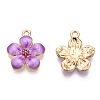 Zinc Alloy Enamel Pendants X-PALLOY-I124-10G-D-3