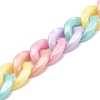 Handmade Opaque Acrylic Twisted Chains AJEW-JB00933-01-2