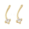 Brass Pave Clear Cubic Zirconia Charms CU-CBA9FFD-11G-02-1