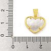 Rack Plating Brass Micro Pave Cubic Zirconia Pendants KK-G513-85G-3