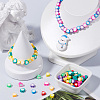 240Pcs 8 Colors Handmade Polymer Clay Beads CLAY-SC0002-30-4