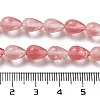 Cherry Quartz Glass Beads Strands G-B106-A01-01-5