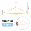 SUPERFINDINGS 20Pcs Mini Iron Clothing Hanger AJEW-FH0004-81A-2