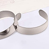 GOMAKERER 10Pcs 304 Stainless Steel Open Cuff Bangles BJEW-GO0001-02A-6