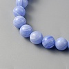 Natural Dyed Blue Lace Agate Beads Strands G-WH0016-42B-2