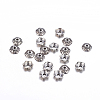 6-Petal Tibetan Style Alloy Flower Bead Caps LS-TIBE-S220-AS-NR-1
