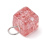 Crackle Glass Charms PALLOY-JF02896-5