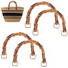 4Pcs Resin Imitation Bamboo Bag Handles DIY-BBC0002-91A-1