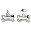 304 Stainless Steel with Black Enamel Pendants SA-OY003-61P-1