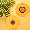 2Pcs 2 Style Flower Silicone Hot Pads AJEW-GF0011-17A-3