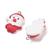 Christmas Theme Opaque Resin Pendants RESI-N039-107-1