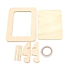 DIY Blank Rectangle Wooden Photo Frames Set DIY-WH0264-05B-1