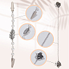 5Pcs 5 Styles Alloy Cardigan Clips AJEW-AR0004-96-3