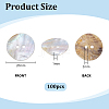 100Pcs Natural Shell Buttons BUTT-PH0001-72-2