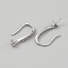 925 Sterling Silver Ear Hooks STER-WH0008-96P-2