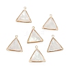 Natural White Shell Pendants KK-K252-07G-01-2