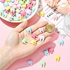 60Pcs 6 Colors Opaque Resin Cabochons RESI-CJZ0001-01-4