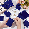  40Pcs Rectangle Velvet Drawstring Pouches TP-NB0001-67-3