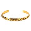 Viking Rune 304 Stainless Steel Enamel Open Cuff Bangles WG4F40C-01-3