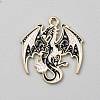 Golden Plated Alloy Enamel Pendants ENAM-CJC0001-21G-02-1
