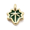 Brass Enamel Charms KK-P338-30G-02-1