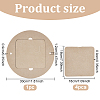 Round & Square MDF Wood Boards TOOL-WH0053-08-2