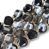 Natural Fire Crackle Agate Beads Strands G-U023-A16-01-2