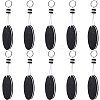 10Pcs Iron Plastic Keychains KEYC-GF0001-27A-1