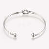 Tarnish Resistant 201 Stainless Steel Cuff Bracelets STAS-K182-18P-2