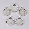 Alloy Pendant Cabochon Settings PALLOY-A13349-AS-RS-2