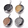 304 Stainless Steel Pendants STAS-O124-02M-1