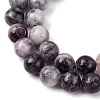Natural Lepidolite Beads Strands X-G-G284-A02-8mm-5