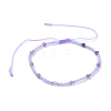 Adjustable Nylon Thread Braided Beaded Bracelets BJEW-JB04376-02-1