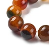 Natural Multi-Color Agate Beads Strands G-A261-B05-14mm-4