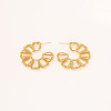 Brass Stud Earrings for Women WGB854C-01-5